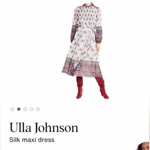Ulla Johnson Kids Floral Belted Dress - White and Black